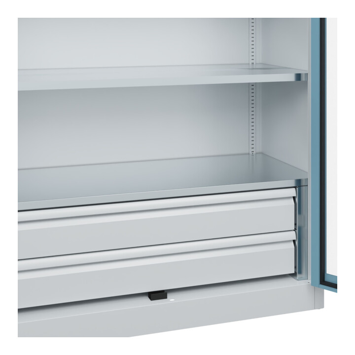 C+P Armoire de rangement lourde Acurado Pro 1950 x 1200 x 600 mm 7035/0010
