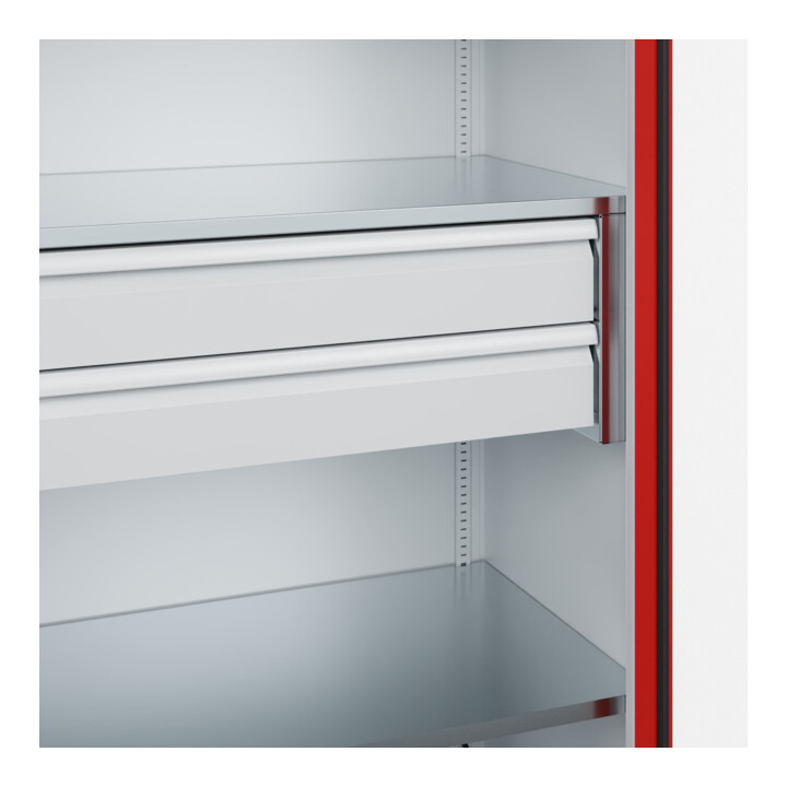 C+P Armoire de rangement lourde avec tiroirs Acurado Pro 1950 x 1000 x 600 mm 7035/3020