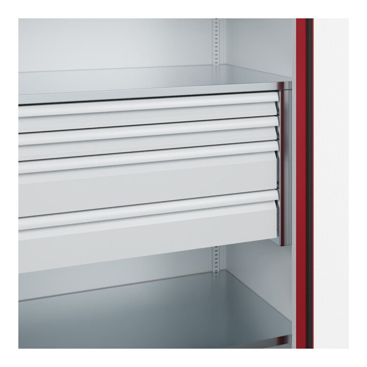 C+P Armoire de stockage lourd Acurado Pro 1950 x 1000 x 600 mm 7035/3003