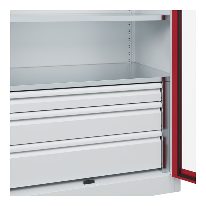 C+P Armoire de stockage lourd Acurado Pro 1950 x 1000 x 600 mm 7035/3003