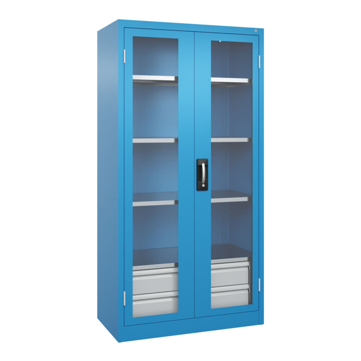 C+P Armoire de stockage lourde Acurado Pro 1950 x 1000 x 500 mm RAL 5012