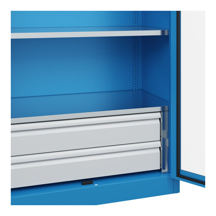 C+P Armoire de stockage lourde Acurado Pro 1950 x 1000 x 500 mm RAL 5012