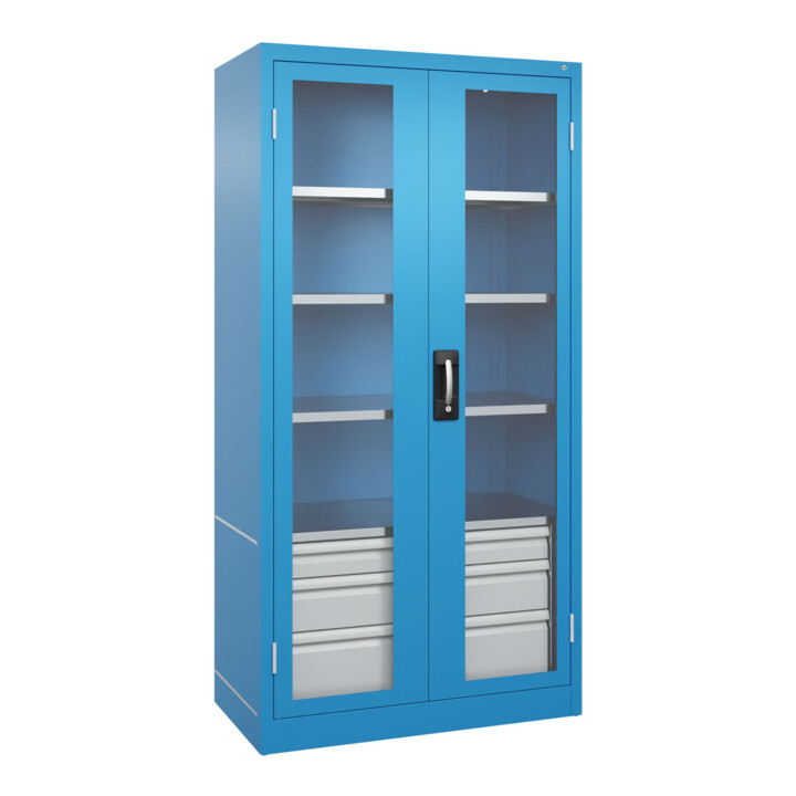 C+P Armoire de stockage lourde Acurado Pro 1950 x 1000 x 500 mm RAL 5012