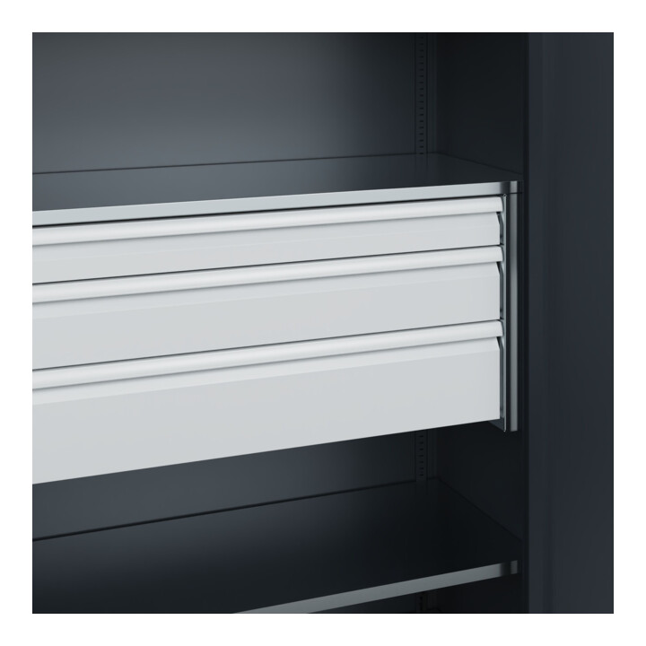 C+P Armoire de stockage lourde Acurado Pro 1950 × 1200 × 500 mm 7016/7016