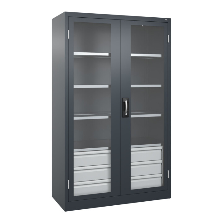 C+P Armoire de stockage lourde Acurado Pro 1950 × 1200 × 500 mm 7016/7016