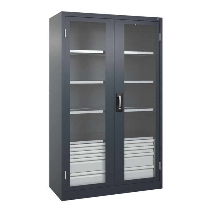 C+P Armoire de stockage lourde Acurado Pro 1950 × 1200 × 500 mm 7016/7016