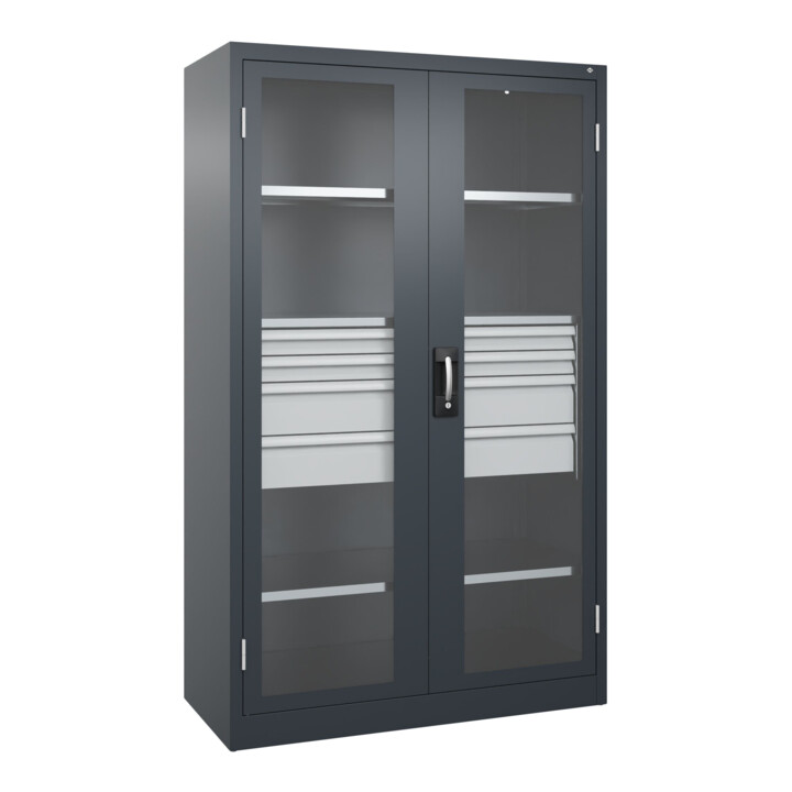C+P Armoire de stockage lourde Acurado Pro 1950 × 1200 × 500 mm 7016/7016