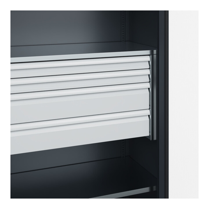 C+P Armoire de stockage lourde Acurado Pro 1950 × 1200 × 500 mm 7016/7016