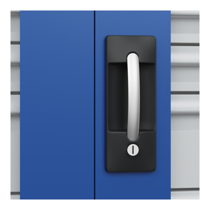 C+P Armoire de stockage lourde Acurado Pro 1950 x 1200 x 600 mm bleu