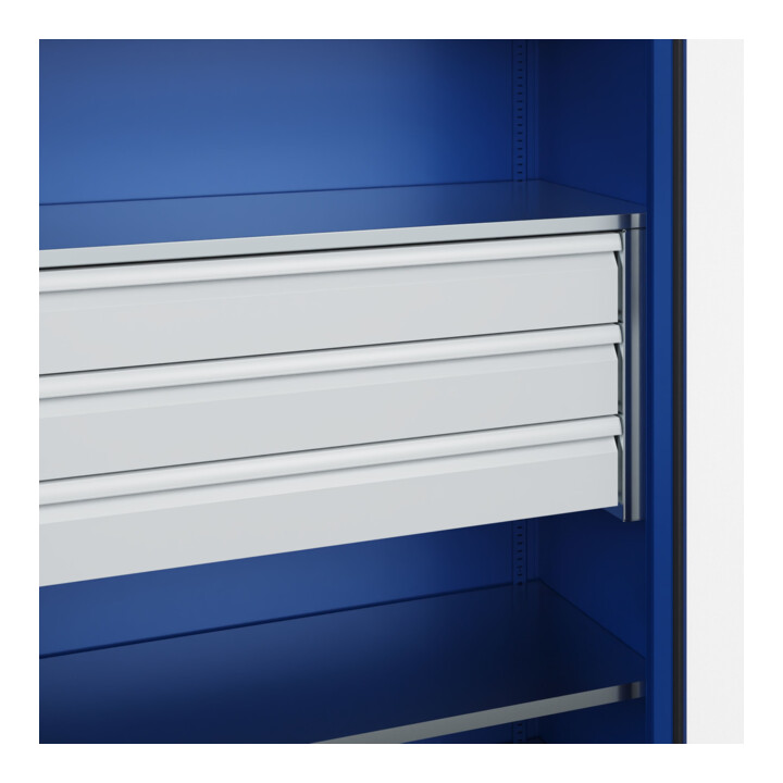 C+P Armoire de stockage lourde Acurado Pro 1950 x 1200 x 600 mm bleu