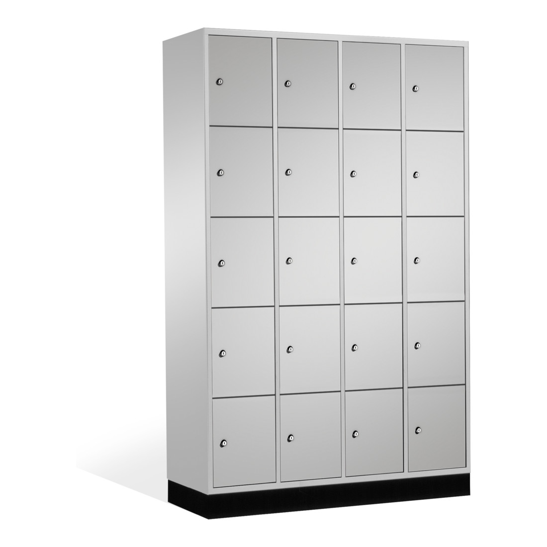 C+P Armoire d'intro, 20 compartiments, H1950xL1220xP500mm Avant Corps gris clair Corps gris clair Gris clair