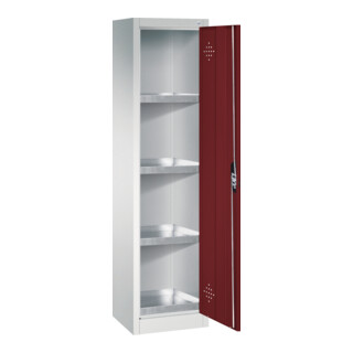 C+P Armoire écologique Acurado, 1950x502x500mm, 7035/3003