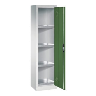 C+P Armoire écologique Acurado, 1950x502x500mm, 7035/6011