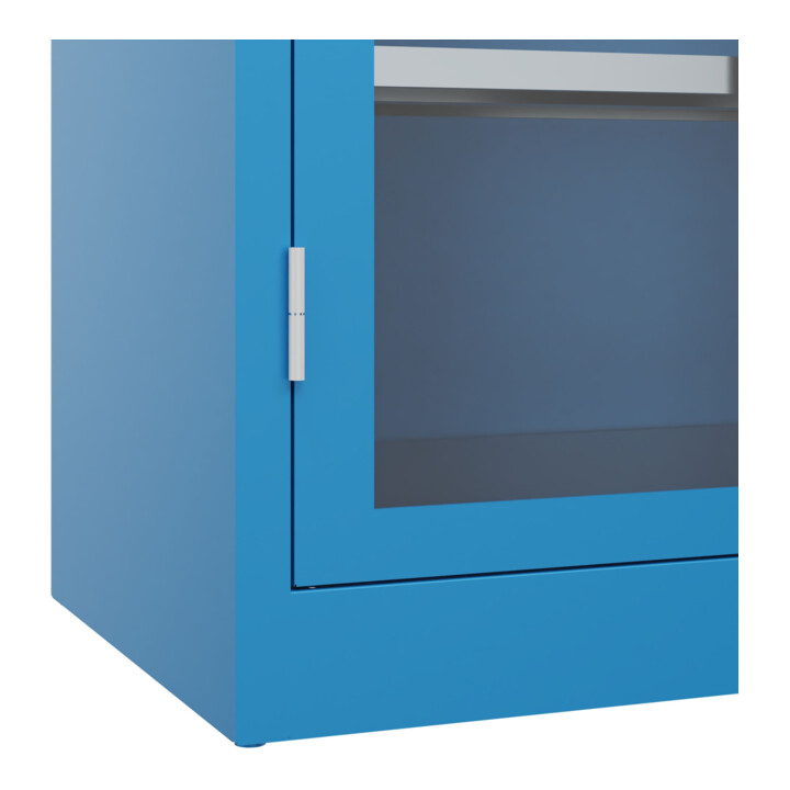 C+P Armoire haute résistance Acurado Pro 1950 x 1000 x 500 mm bleu clair