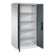 C+P Armoire lourde Acurado, 1950x930x800 mm, 7035/7016