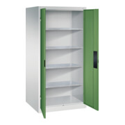 C+P Armoire lourde Acurado, 1950x930x800mm, 7035/6011