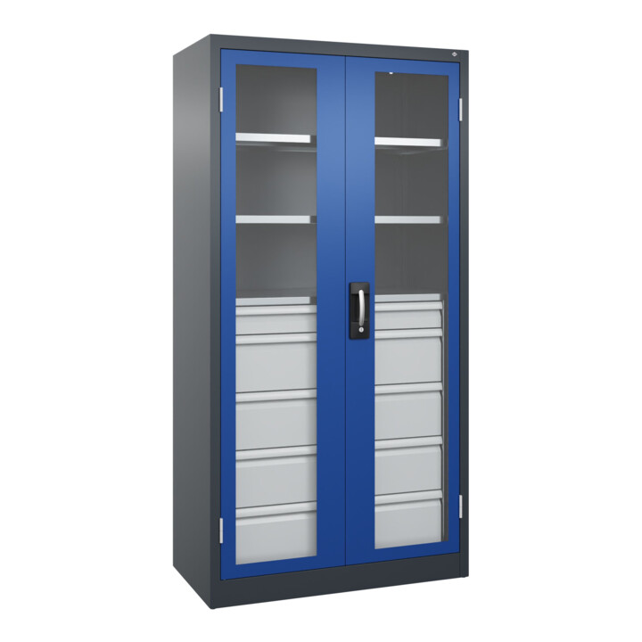 C+P Armoire lourde Acurado Pro 1950 x 1000 x 500 mm 7016/5010