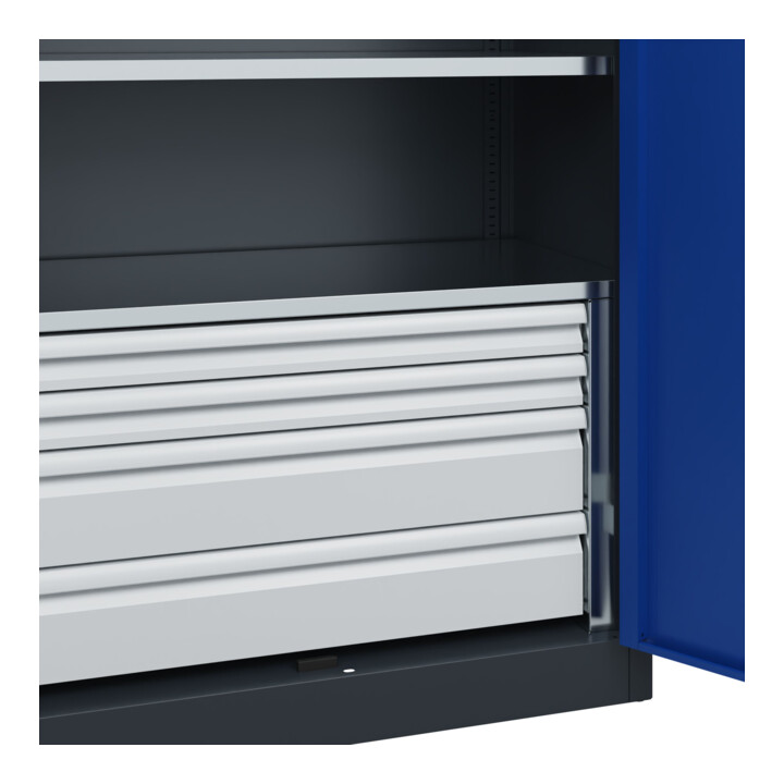 C+P Armoire lourde Acurado Pro 1950 x 1000 x 500 mm 7016/5010