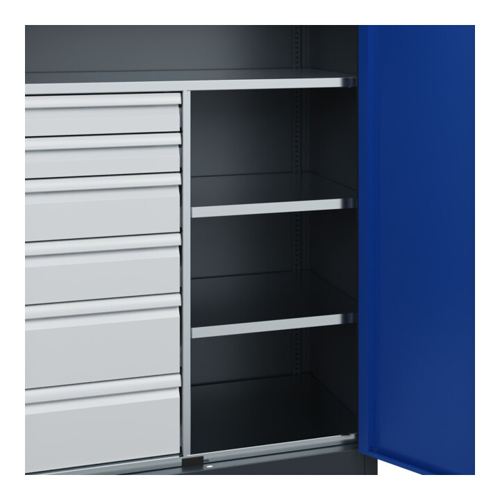 C+P Armoire lourde Acurado Pro 1950 x 1000 x 500 mm 7016/5010