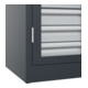 C+P Armoire lourde Acurado Pro 1950 x 1000 x 500 mm 7016/7016