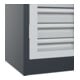 C+P Armoire lourde Acurado Pro 1950 x 1000 x 500 mm 7016/7035