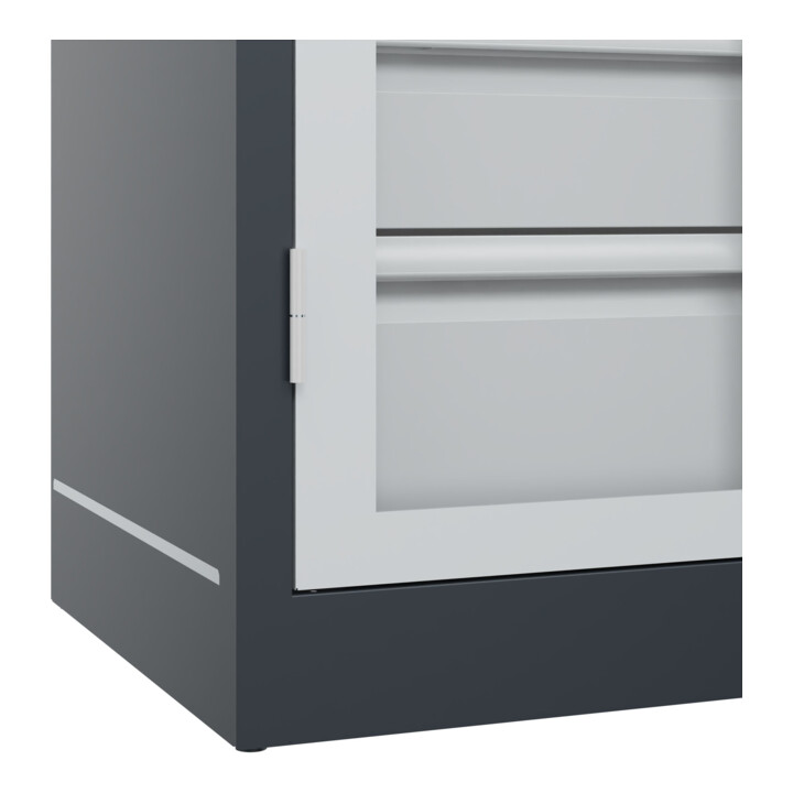 C+P Armoire lourde Acurado Pro 1950 x 1000 x 500 mm 7016/7035