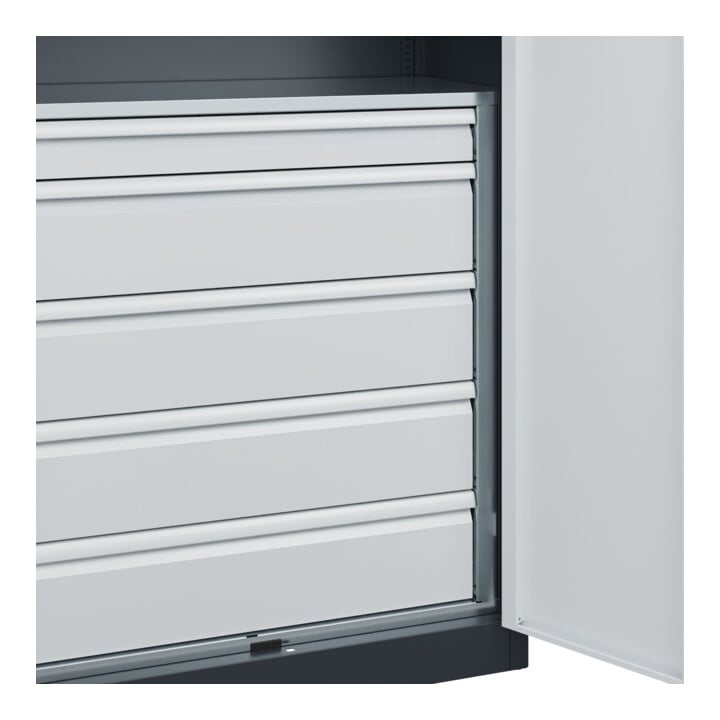 C+P Armoire lourde Acurado Pro 1950 x 1000 x 500 mm 7016/7035