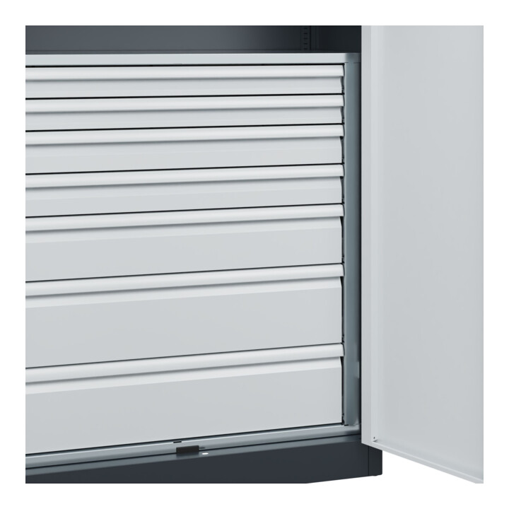 C+P Armoire lourde Acurado Pro 1950 x 1000 x 500 mm 7016/7035
