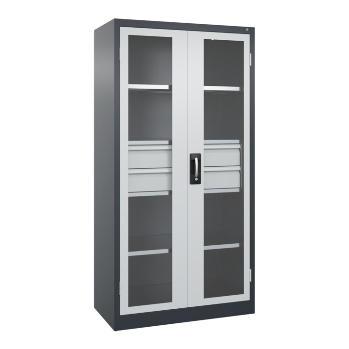 C+P Armoire lourde Acurado Pro 1950 x 1000 x 500 mm 7016/7035