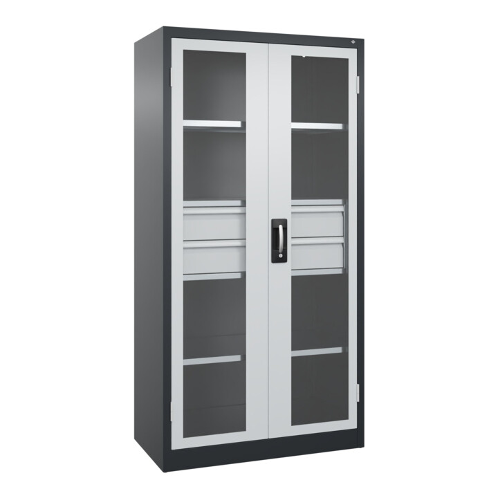 C+P Armoire lourde Acurado Pro 1950 x 1000 x 500 mm 7021/7035