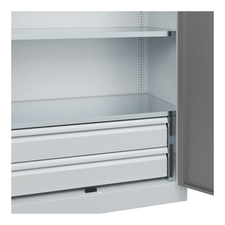 C+P Armoire lourde Acurado Pro 1950 x 1000 x 500 mm 7035/0004