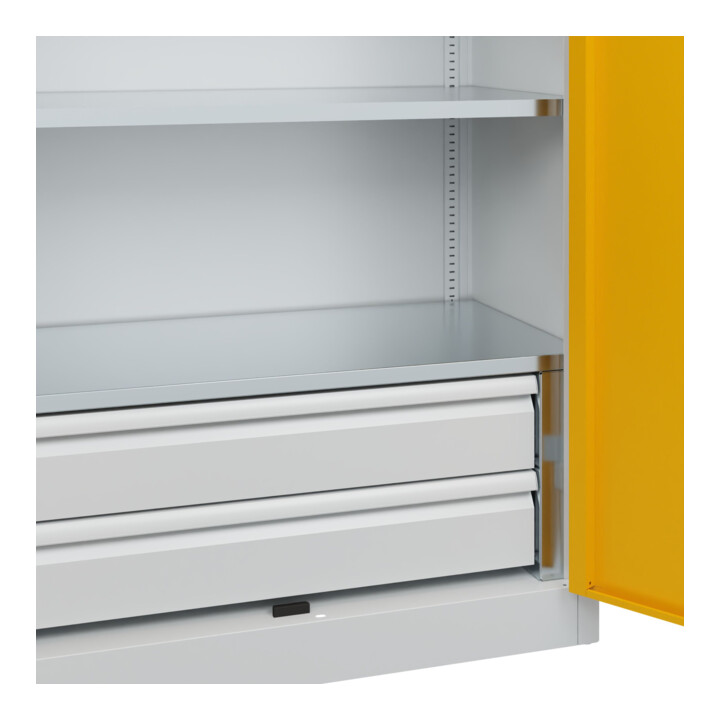 C+P Armoire lourde Acurado Pro 1950 x 1000 x 500 mm 7035/1004