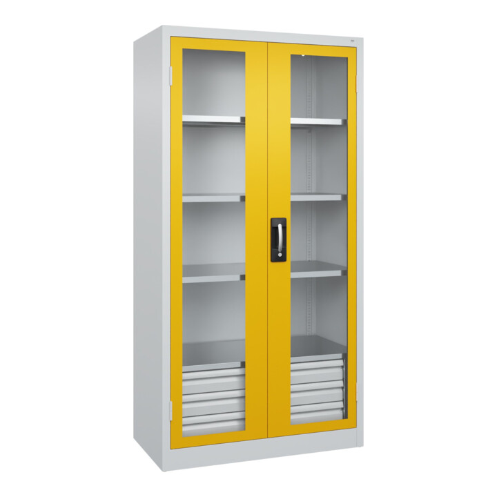 C+P Armoire lourde Acurado Pro 1950 x 1000 x 500 mm 7035/1004
