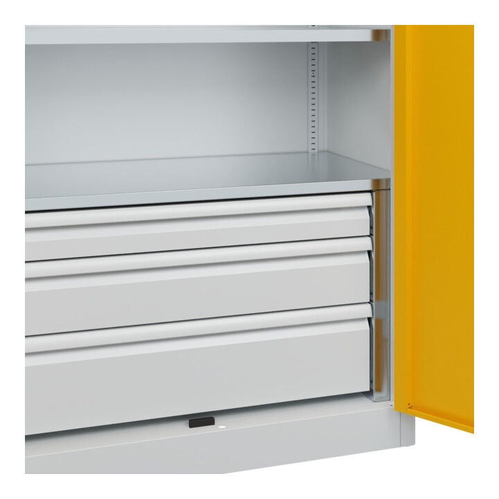 C+P Armoire lourde Acurado Pro 1950 x 1000 x 500 mm 7035/1004