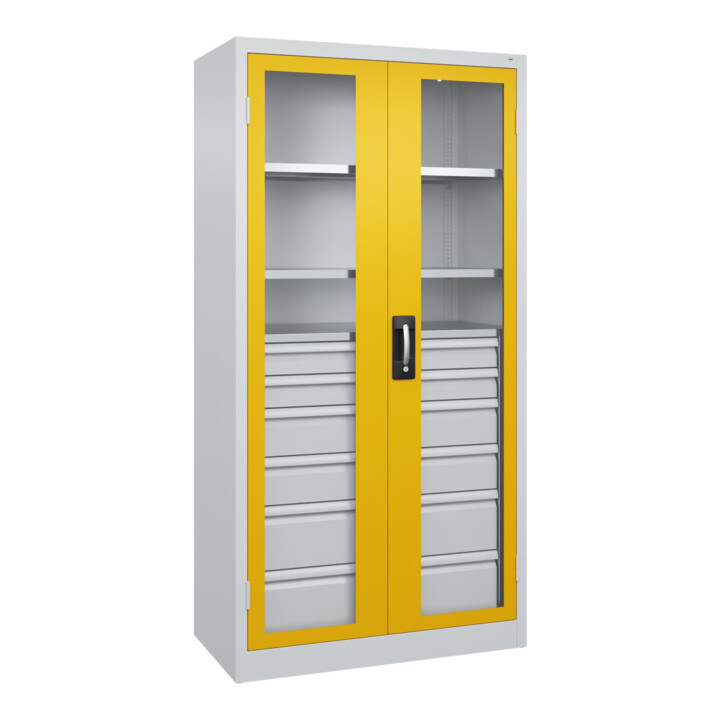 C+P Armoire lourde Acurado Pro 1950 x 1000 x 500 mm 7035/1004