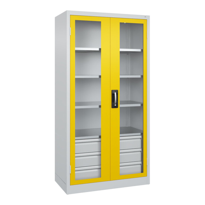 C+P Armoire lourde Acurado Pro 1950 x 1000 x 500 mm 7035/1023