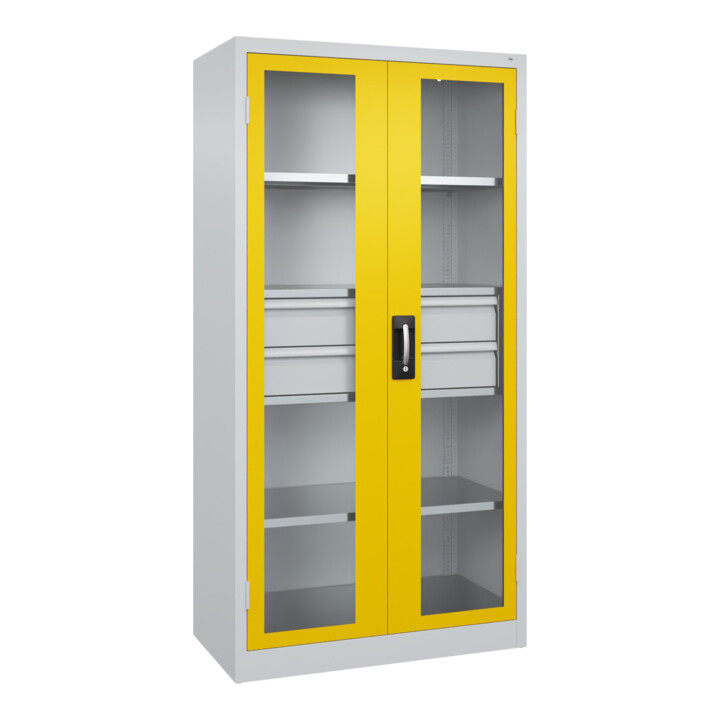 C+P Armoire lourde Acurado Pro 1950 x 1000 x 500 mm 7035/1023