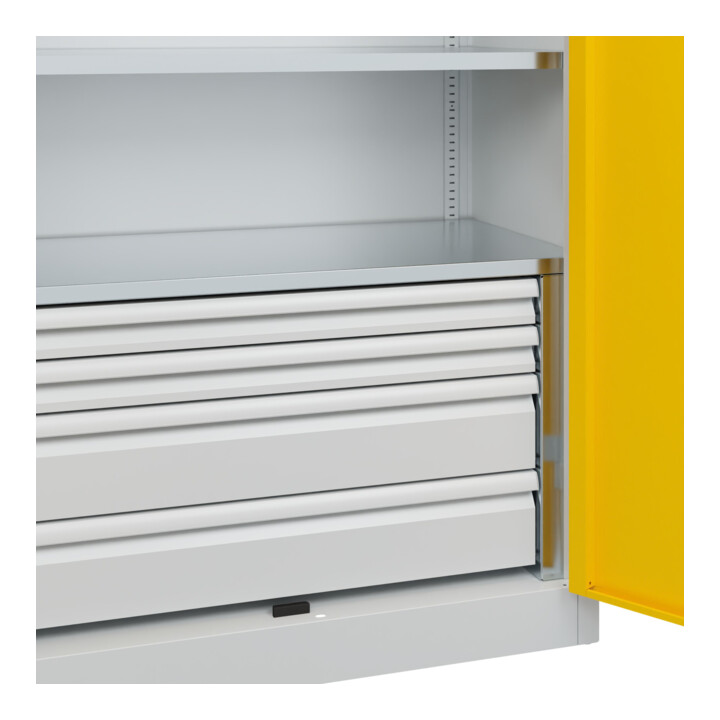 C+P Armoire lourde Acurado Pro 1950 x 1000 x 500 mm 7035/1023