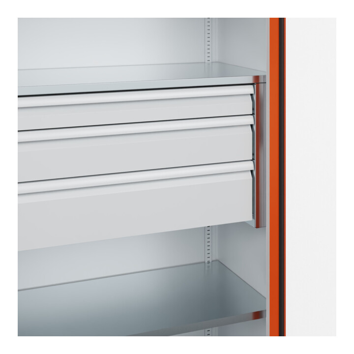 C+P Armoire lourde Acurado Pro 1950 x 1000 x 500 mm 7035/2004