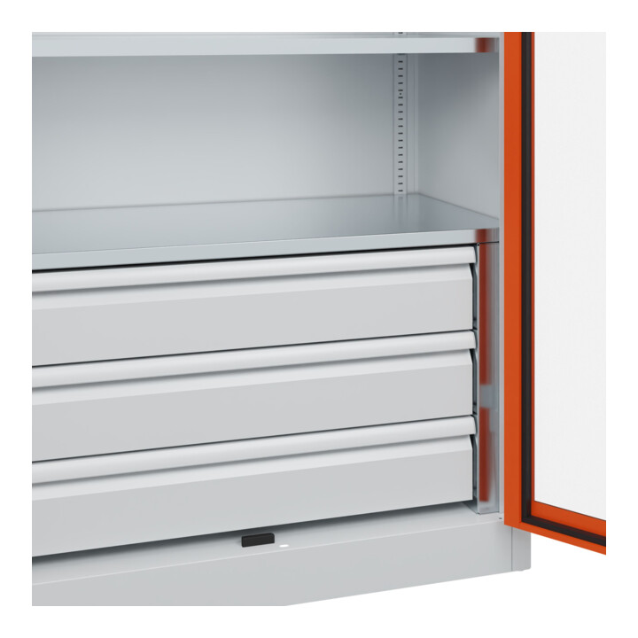 C+P Armoire lourde Acurado Pro 1950 x 1000 x 500 mm 7035/2004
