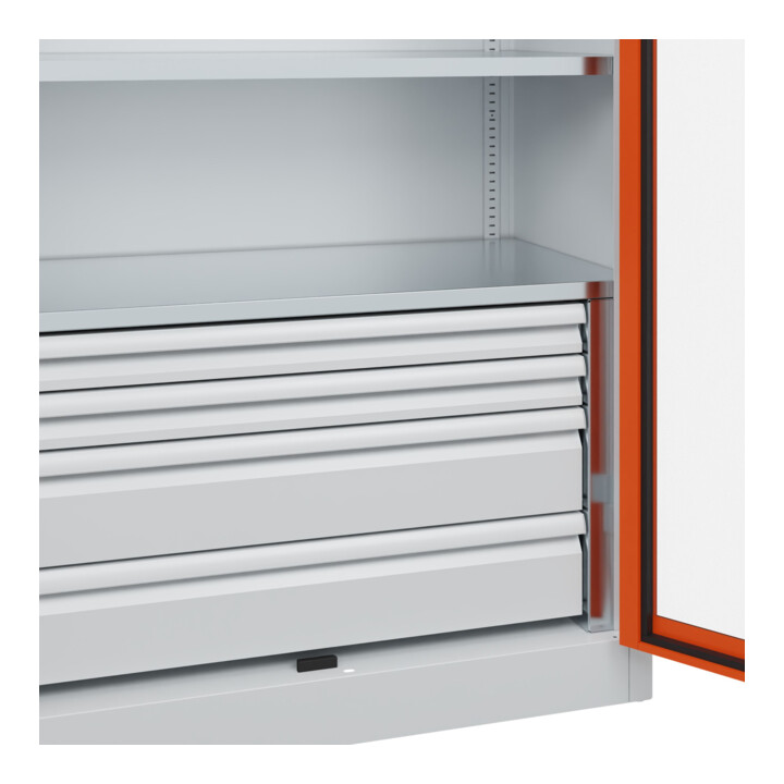 C+P Armoire lourde Acurado Pro 1950 x 1000 x 500 mm 7035/2004