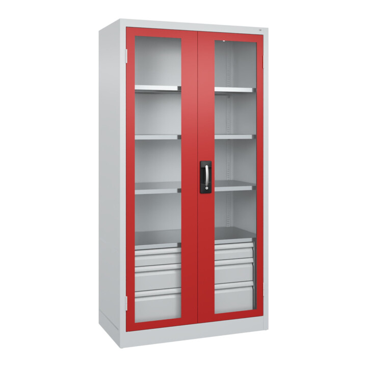 C+P Armoire lourde Acurado Pro 1950 x 1000 x 500 mm 7035/3000