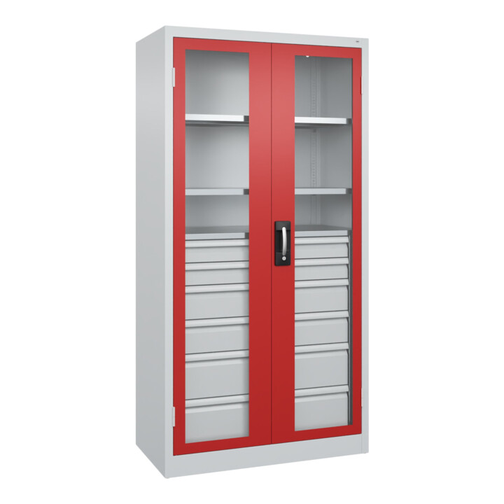 C+P Armoire lourde Acurado Pro 1950 x 1000 x 500 mm 7035/3000