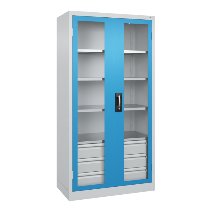 C+P Armoire lourde Acurado Pro 1950 x 1000 x 500 mm 7035/5012