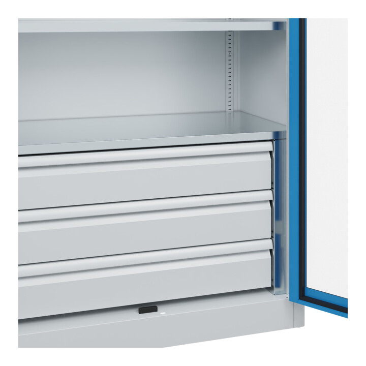 C+P Armoire lourde Acurado Pro 1950 x 1000 x 500 mm 7035/5012