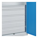 C+P Armoire lourde Acurado Pro 1950 x 1000 x 500 mm 7035/5012