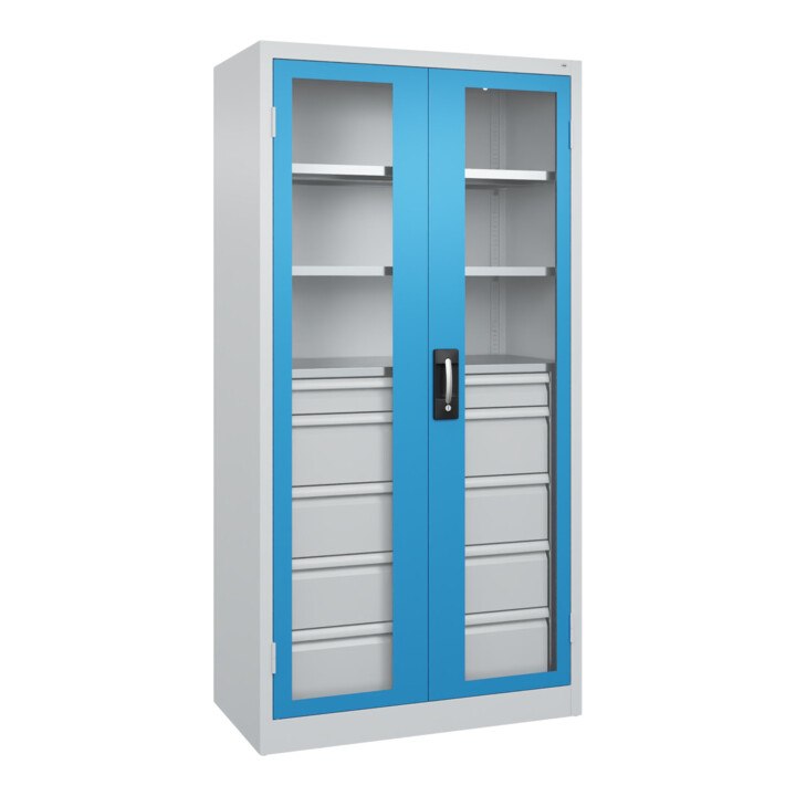C+P Armoire lourde Acurado Pro 1950 x 1000 x 500 mm 7035/5012