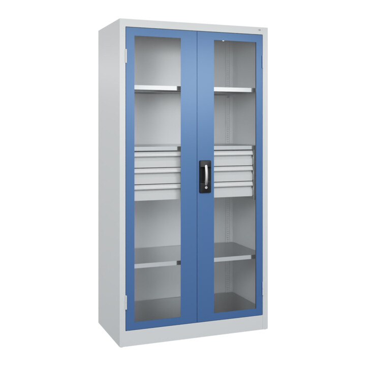 C+P Armoire lourde Acurado Pro 1950 x 1000 x 500 mm 7035/5023