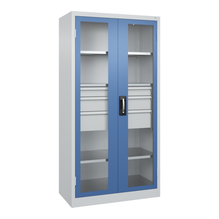 C+P Armoire lourde Acurado Pro 1950 x 1000 x 500 mm 7035/5023