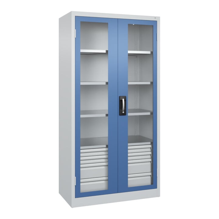 C+P Armoire lourde Acurado Pro 1950 x 1000 x 500 mm 7035/5023